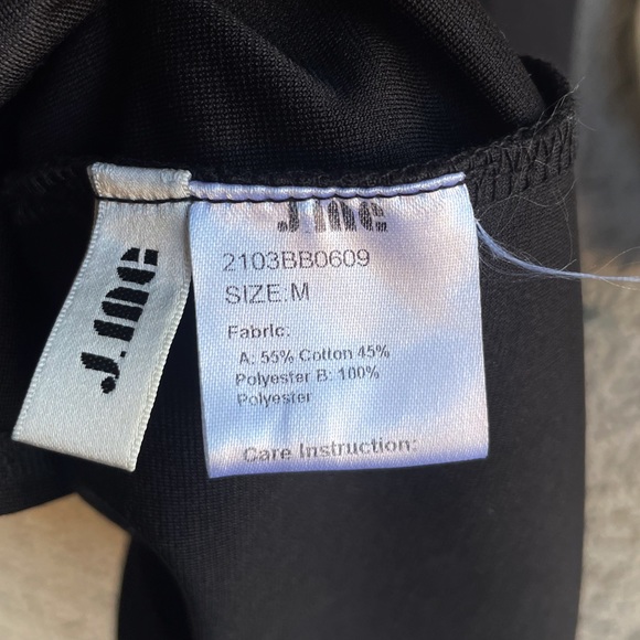 J.ING Black & White Shiny Iridescent Ivory Long Sleeve Ruched Dress Mini Dress M - Picture 15 of 17